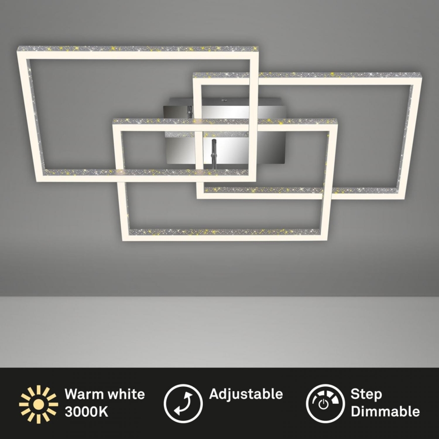 Brilo - Plafoniera LED dimmerabile FRAME LED/57W/230V 3000K cromo opaco