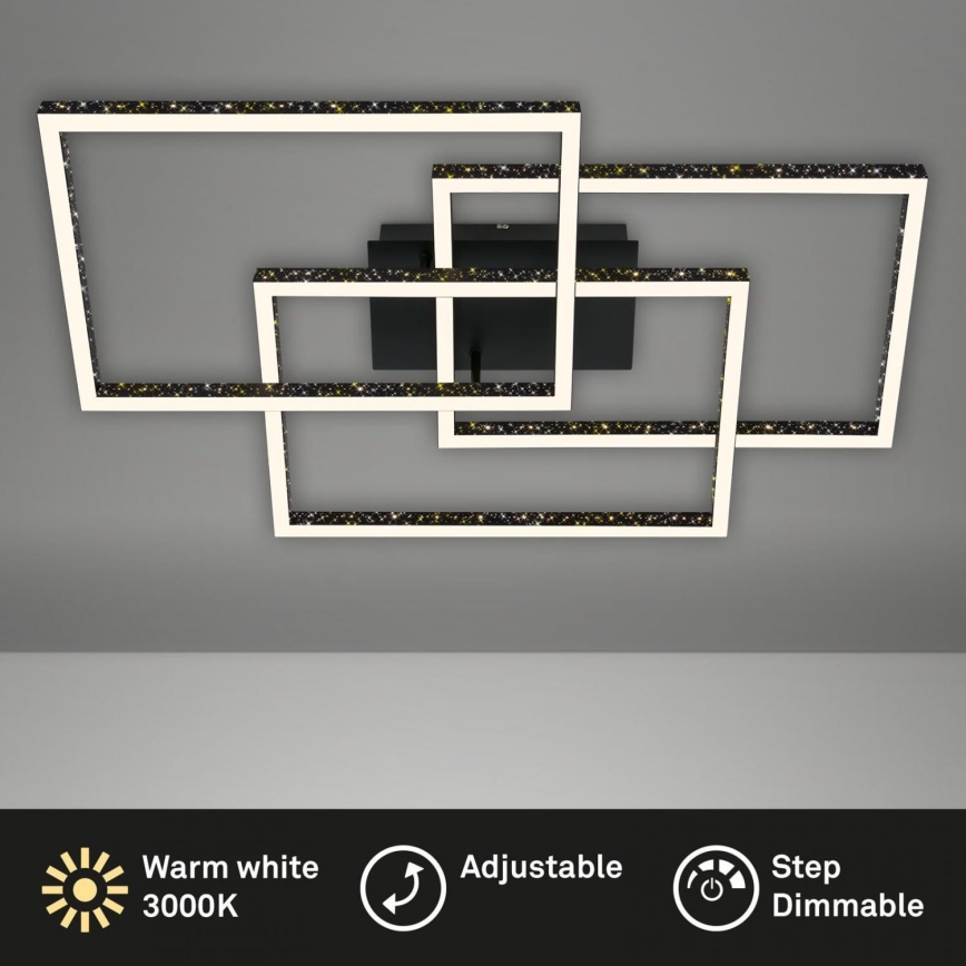 Brilo - Plafoniera LED dimmerabile FRAME LED/57W/230V 3000K nero