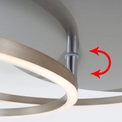 Brilo - Plafoniera LED dimmerabile FRAMES LED/14W/230V + LED/22W 3000K