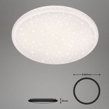 Brilo - Plafoniera LED dimmerabile LED/48W/230V 3000/4000/6500K Ø 60 cm + telecomando