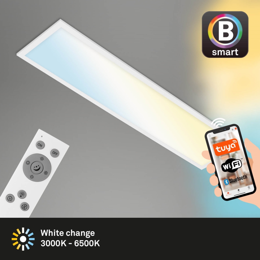 Brilo - Plafoniera LED dimmerabile PIATTO LED/28W/230V 3000-6500K Wi-Fi Tuya + telecomando