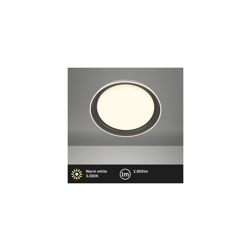 Brilo - Plafoniera LED IJUS, 24W, 230V, 3000K, Ø 43 cm