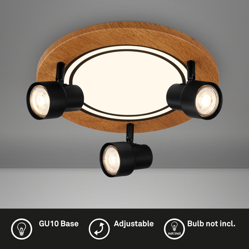 Brilo - Plafoniera LED LED/12W/230V + 3xGU10/9W 3000K