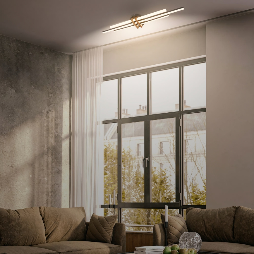 Brilo - Plafoniera LED TINKA, 30W, 230V, 3000K, nera