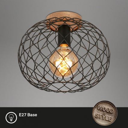 Brilo - Plafoniera WINKI 1xE27/40W/230V albero di caucciù