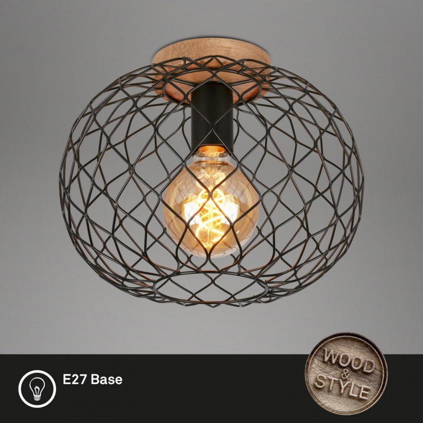 Brilo - Plafoniera WINKI 1xE27/40W/230V albero di caucciù