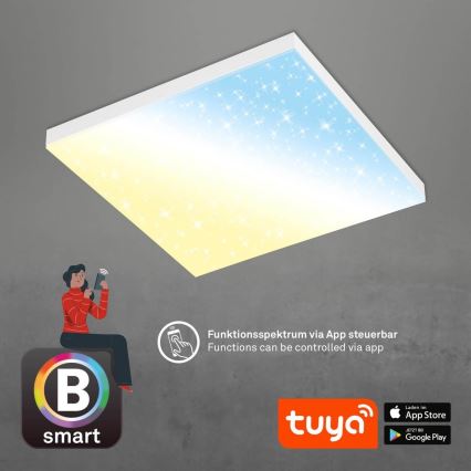 Brilo - Plafonnier à intensité variable FRAMELESS LED/24W/230V 3000-6500K Wi-Fi Tuya + télécommande