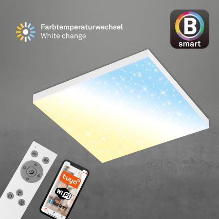 Brilo - Plafonnier à intensité variable FRAMELESS LED/24W/230V 3000-6500K Wi-Fi Tuya + télécommande
