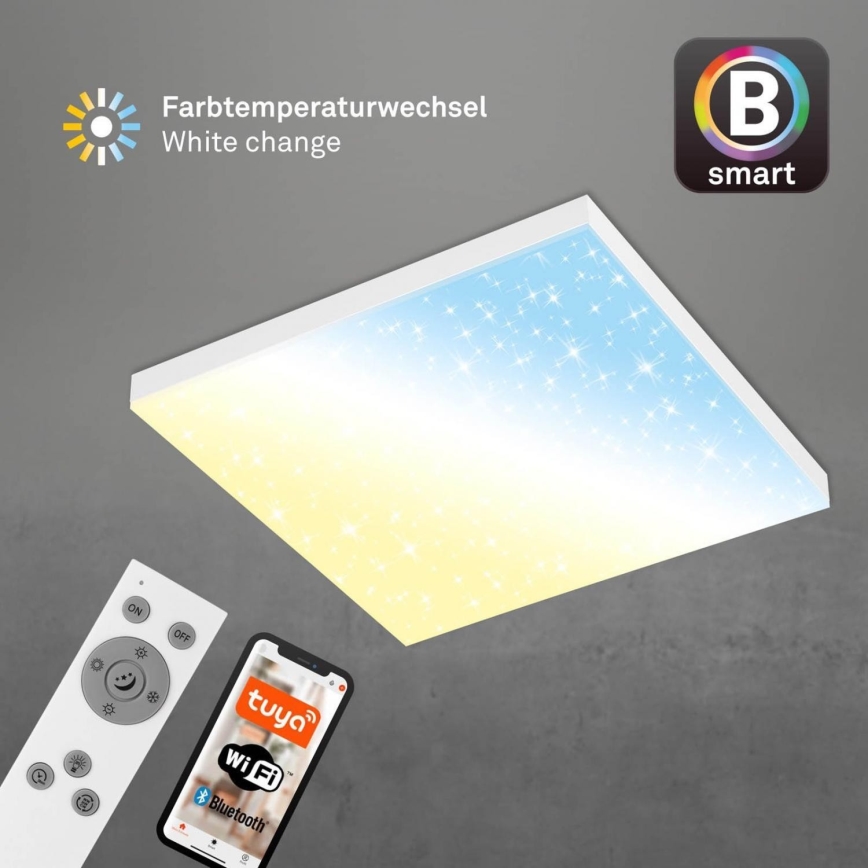 Brilo - Plafonnier à intensité variable FRAMELESS LED/24W/230V 3000-6500K Wi-Fi Tuya + télécommande