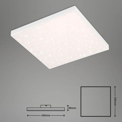 Brilo - Plafonnier à intensité variable FRAMELESS LED/24W/230V 3000-6500K Wi-Fi Tuya + télécommande
