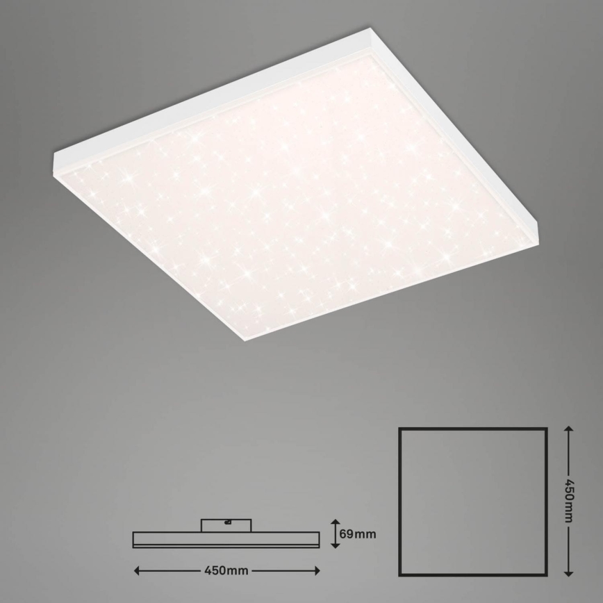 Brilo - Plafonnier à intensité variable FRAMELESS LED/24W/230V 3000-6500K Wi-Fi Tuya + télécommande