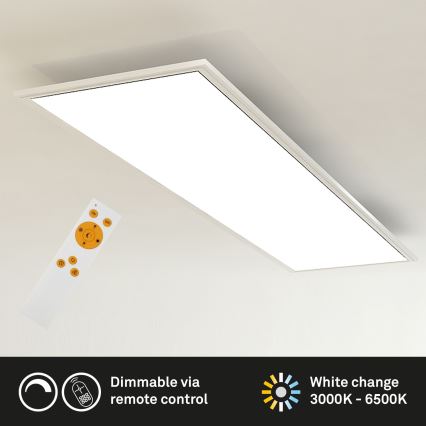 Brilo - Plafonnier à intensité variable SLIM LED/24W/230V 3000-6500K 100x25 cm + télécommande