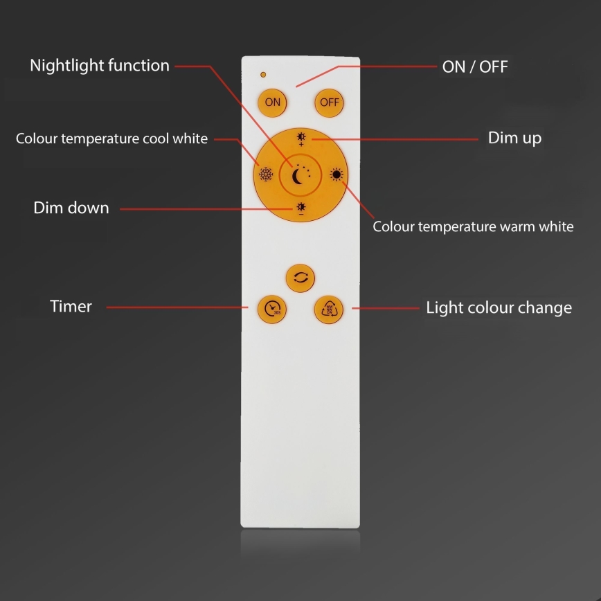 Brilo - Plafonnier à intensité variable SLIM LED/24W/230V 3000-6500K 100x25 cm + télécommande