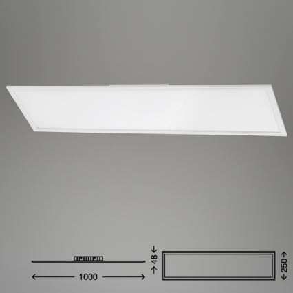 Brilo - Plafonnier à intensité variable SLIM LED/24W/230V 3000-6500K 100x25 cm + télécommande