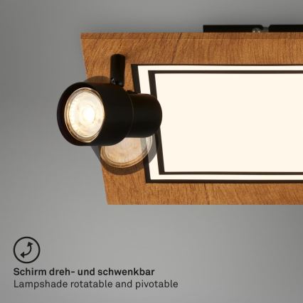 Brilo - Plafonnier LED/12W/230V + 2xGU10/9W 3000K