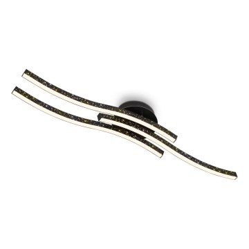 Brilo - Plafonnier LED/19W/230V 3000K noir