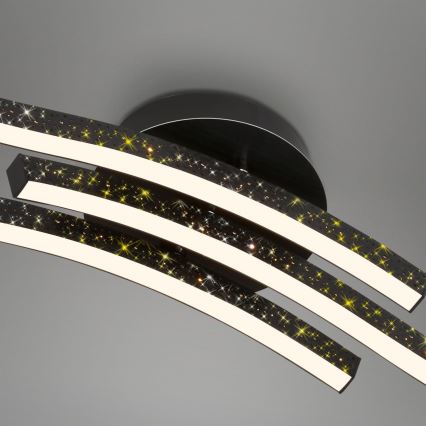 Brilo - Plafonnier LED/19W/230V 3000K noir
