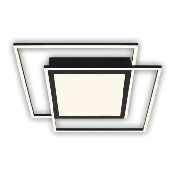 Brilo - Plafonnier LED 2xLED/16W/230V + LED/19W 51,5x51,5 cm 3000K noir