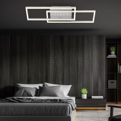 Brilo - Plafonnier LED à intensité variable LED/30W/230V 3000K chrome mat