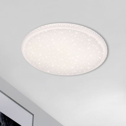 Brilo - Plafonnier LED dimmable LED/48W/230V 3000/4000/6500K Ø 60 cm + télécommande