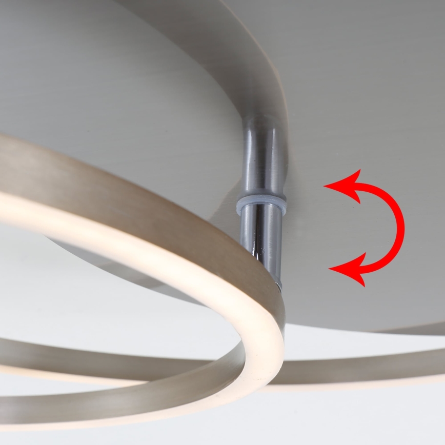 Brilo - Plafonnier LED dimmable FRAMES LED/14W/230V + LED/22W 3000K