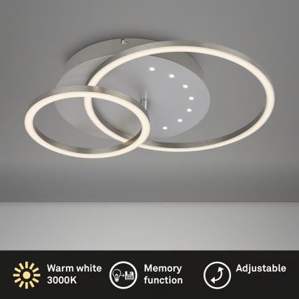 Brilo - Plafonnier LED dimmable LED/26W/230V 3000K chrome mat
