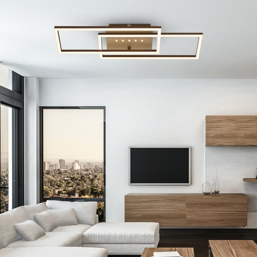 Brilo - Plafonnier LED dimmable LED/30W/230V 3000K marron