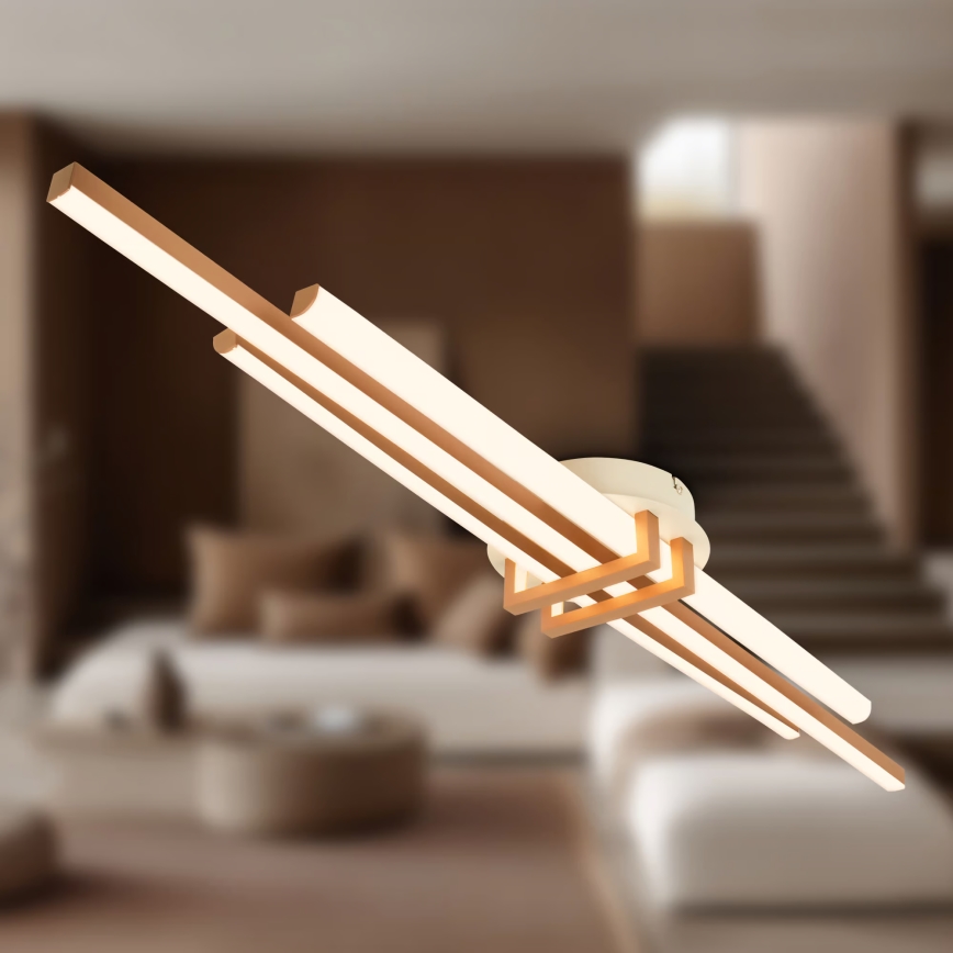 Brilo - Plafonnier LED TINKA LED/30W/230V 3000K cuivré