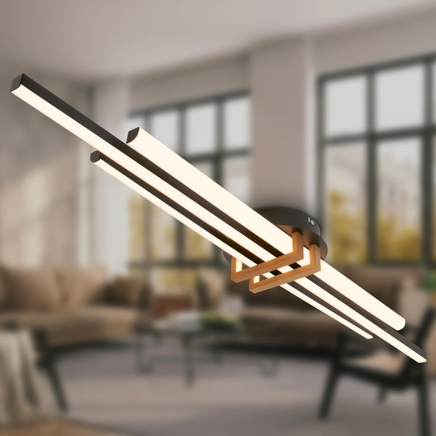 Brilo - Plafonnier LED TINKA LED/30W/230V 3000K noir