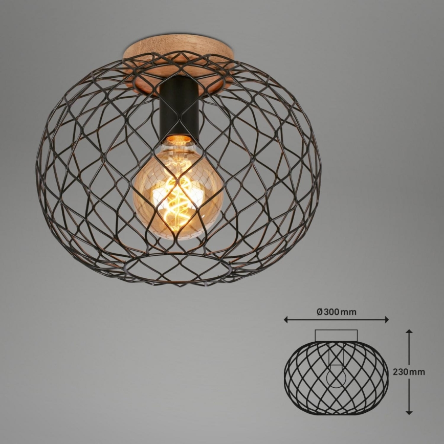 Brilo - Plafonnier WINKI 1xE27/40W/230V hévéa