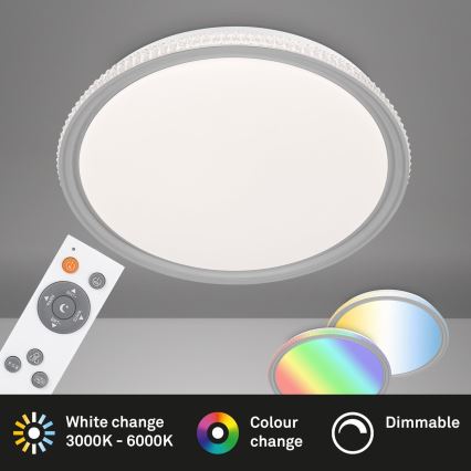 Brilo - RGB LED Dimmerabile Soffitto Lampada LED/40W/230V 3000-6500K + Remote Control