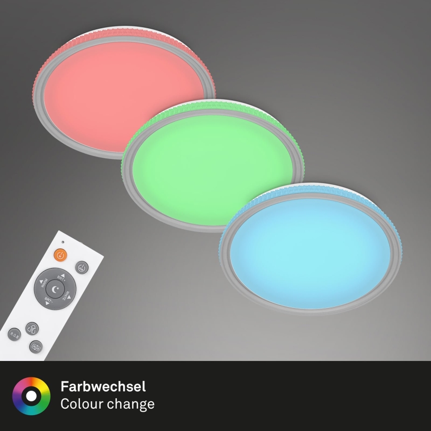 Brilo - RGB LED Dimmerabile Soffitto Lampada LED/40W/230V 3000-6500K + Remote Control