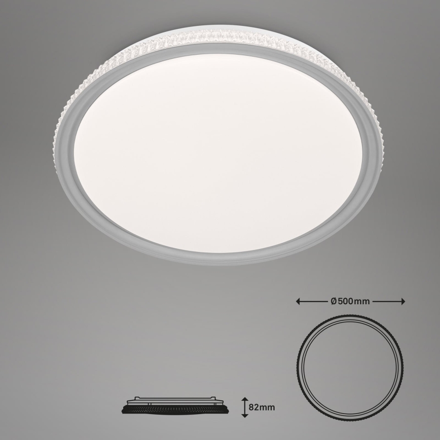 Brilo - RGB LED Dimmerabile Soffitto Lampada LED/40W/230V 3000-6500K + Remote Control