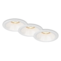 Brilo - SET 3x Badezimmer-Einbauleuchte 1xGU10/9W/230V IP23 weiß