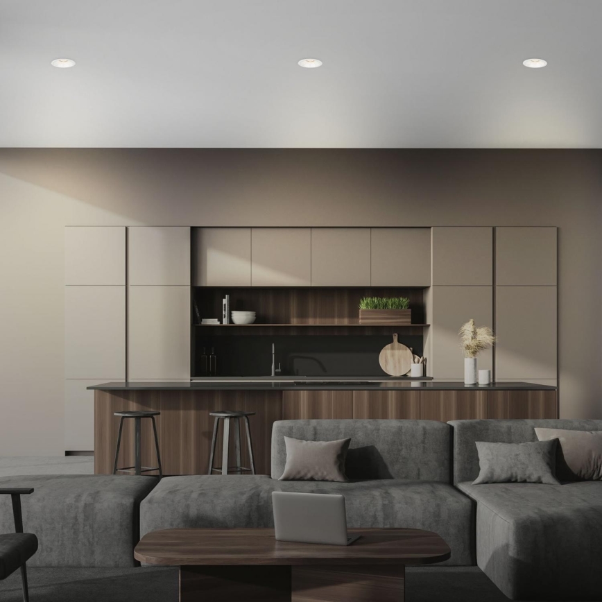 Brilo - SET 3x Badezimmer-Einbauleuchte 1xGU10/9W/230V IP23 weiß