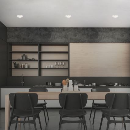 Brilo - SET 3x Badezimmer-Einbauleuchte 1xGU10/9W/230V IP23 weiß