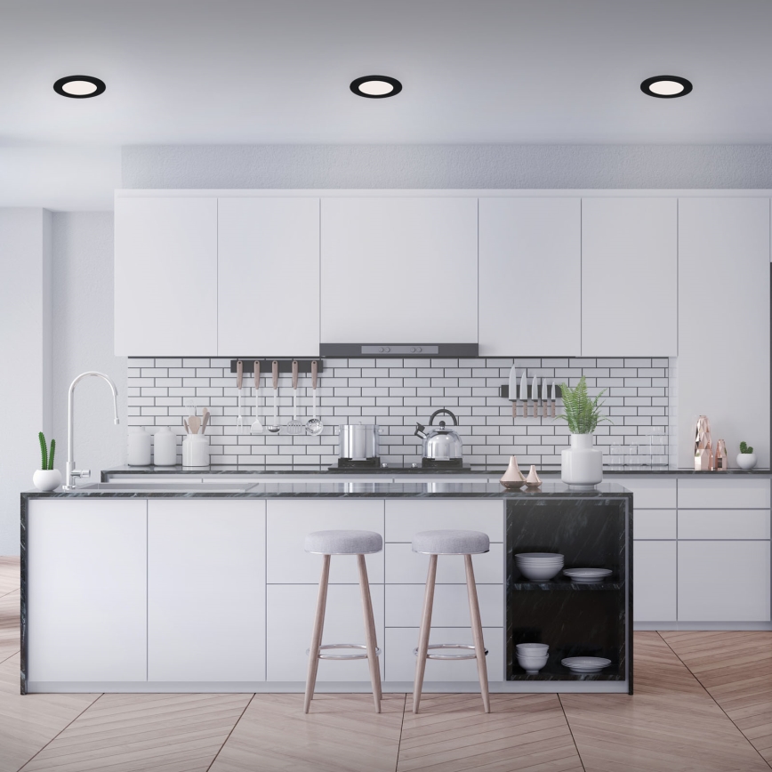 Brilo - SET 3x LED-Deckenleuchte für das Badezimmer FLAT LED/7W/230V IP44