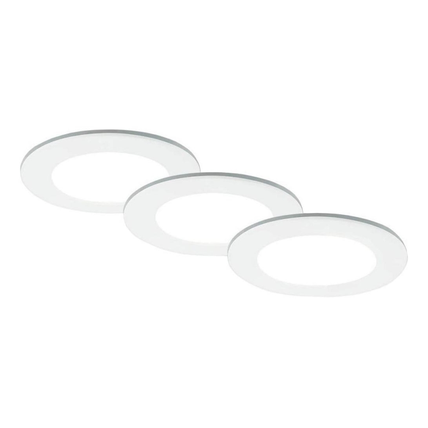 Brilo - SET 3x LED-Einbauleuchte für Badezimmer LED/4W/230V IP44 3000/4000K weiß