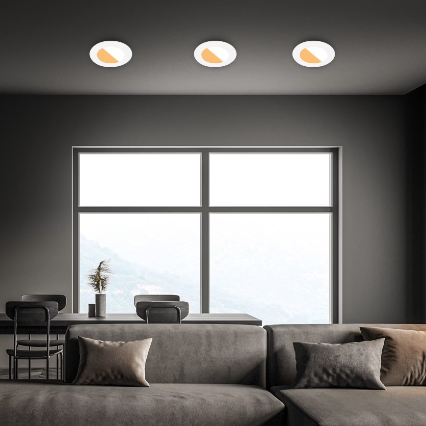 Brilo - SET 3x LED-Einbauleuchte für Badezimmer LED/4W/230V IP44 3000/4000K weiß