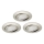 Brilo - SET 3x Luce da incasso LED da bagno dimmerabile LED/5W/230V IP23 cromo opaco