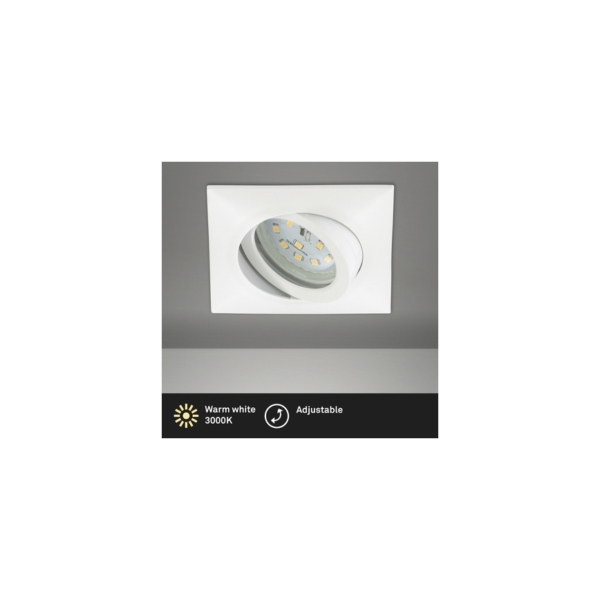 Brilo - Spot encastrable de salle de bain LED/5W/230V IP23 blanc
