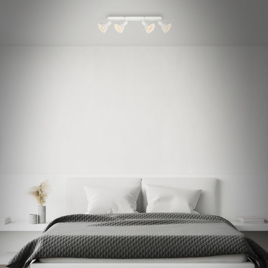 Brilo - Spot RETRO 4xE14/25W/230V blanc