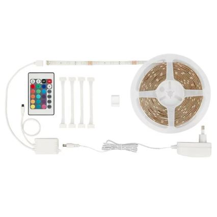 Brilo - Striscia LED RGBW dimmerabile 6,5m LED/22W/230V + telecomando