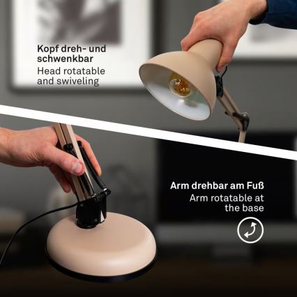 Brilo - Tischlampe PIXA 1xE14/25W/230V beige