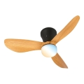 Brilo - Ventilateur de plafond LED dimmable LUFITO LED/15W/230V 3000/4000/6000K beige + télécommande