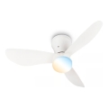 Brilo - Ventilatore da soffitto con LED dimmerabile LUFITO LED/15W/230V 3000/4000/6000K bianco + telecomando