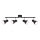 Briloner 10698890 - Faretto 4xE14/25W/230V nero