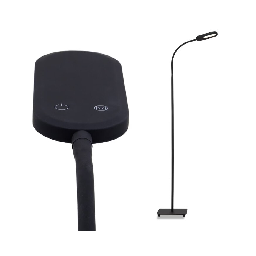Briloner 1297-015 - Lampadaire flexible à intensité variable LED/6,6W/230V 3000K/4000K/6000K