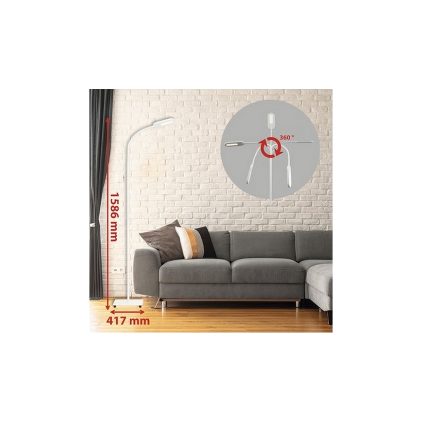 Briloner 1297-016 - LED Dimmerabile touch lampada con piedistallo LED/8W/230V 3000/4000/6000K