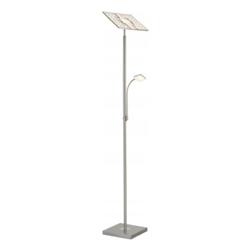 Briloner 1328-022 - dimmbare LED-Stehleuchte LED/21W/230V + LED/3,5W mattchrom